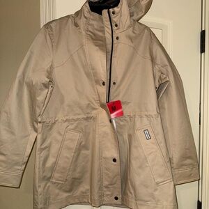 BRAND NEW Hunter Ladies Rain Water Resistant Cotton Smock TAN - SIZE MEDIUM